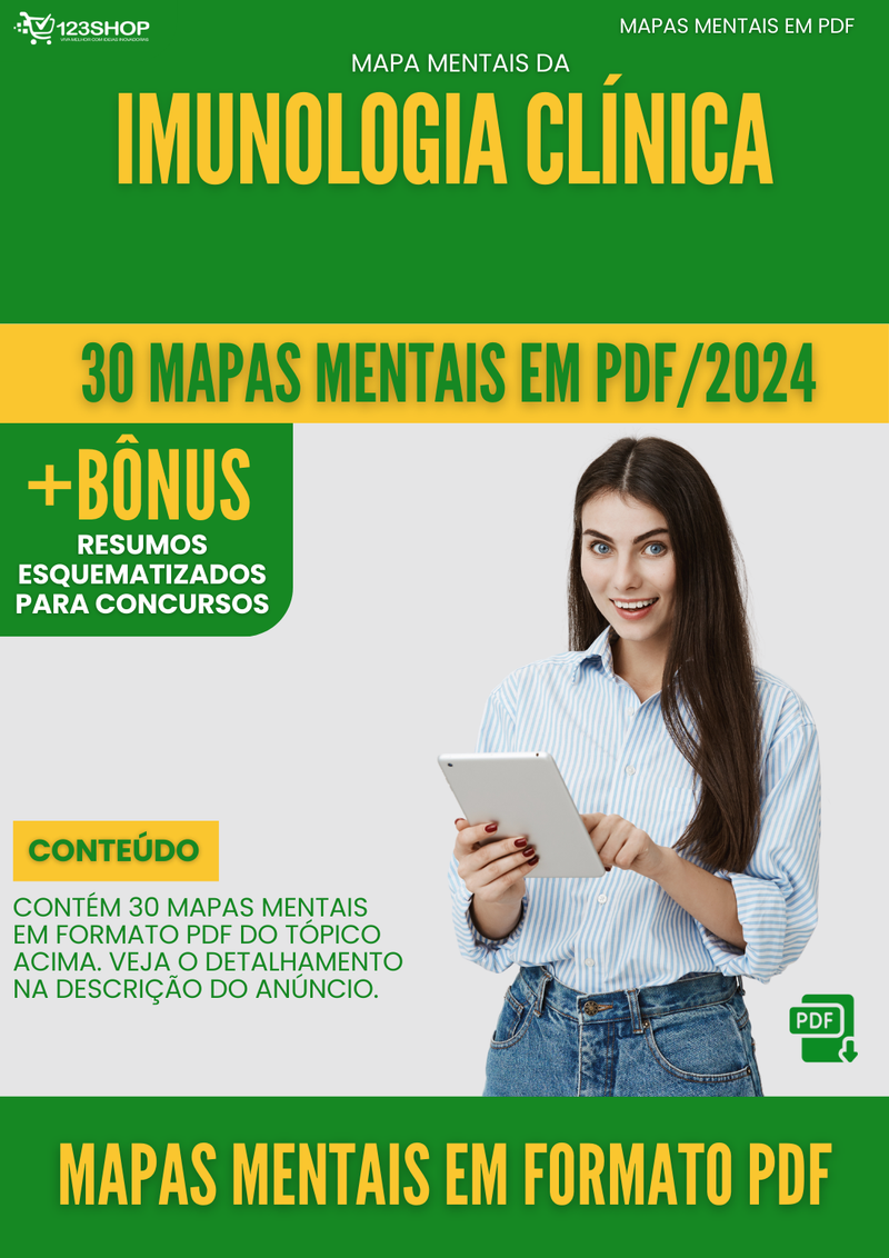 Mapas Mentais de Imunologia Clínica | loja123shop