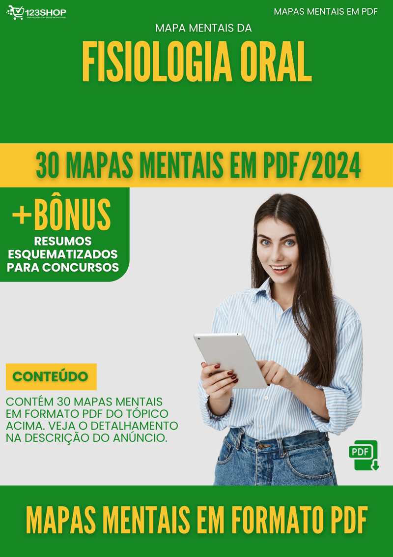 Mapas Mentais de Fisiologia Oral | loja123shop