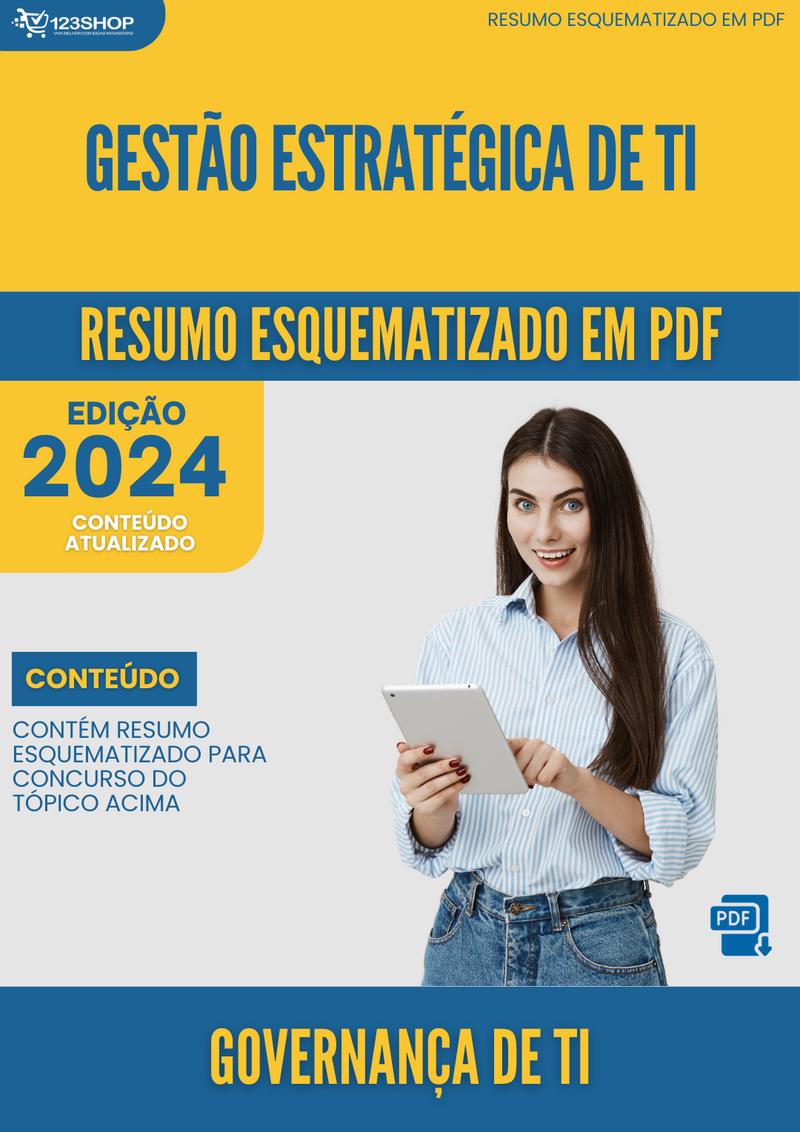 Resumo Esquematizado de Governança De Ti Sobre Gestão Estratégica De Ti para Concursos | loja123shop