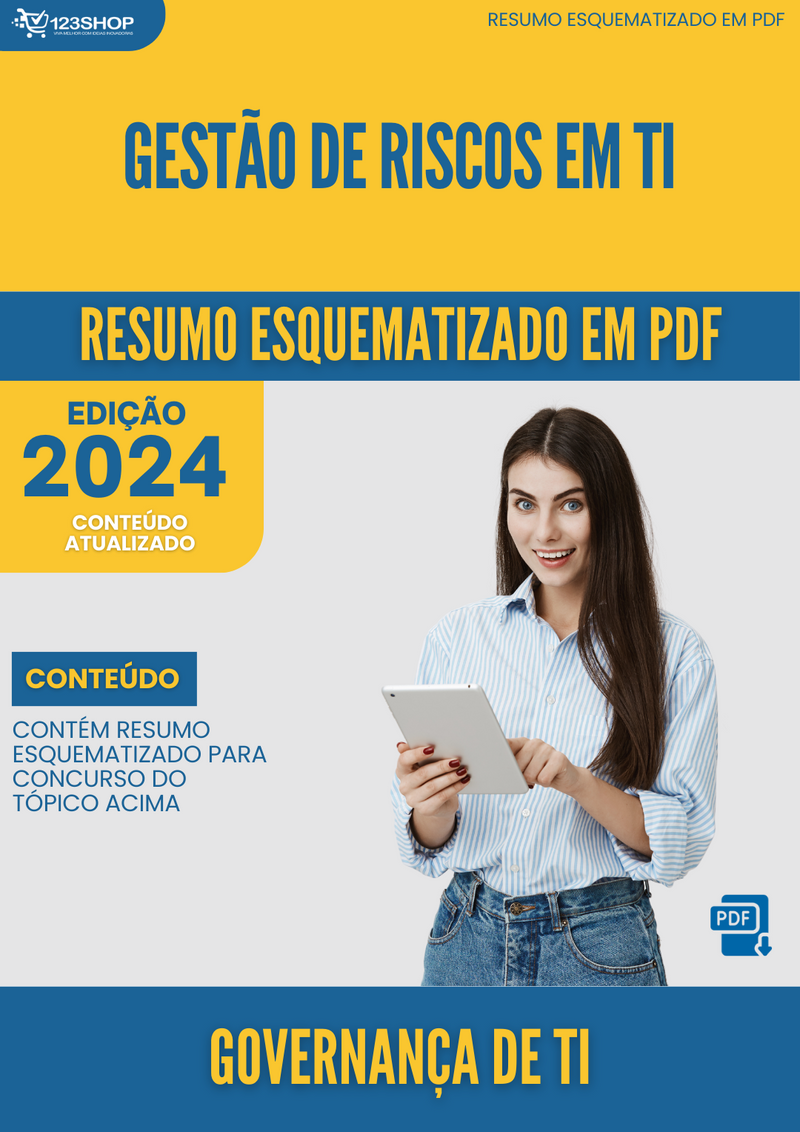 Resumo Esquematizado de Governança De Ti Sobre Gestão De Riscos Em Ti para Concursos | loja123shop