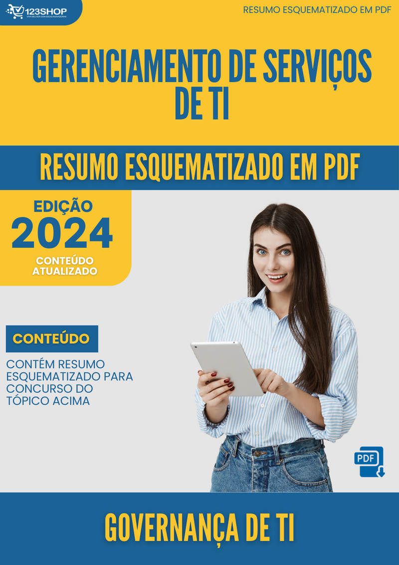 Resumo Esquematizado de Governança De Ti Sobre Gerenciamento De Serviços De Ti para Concursos | loja123shop