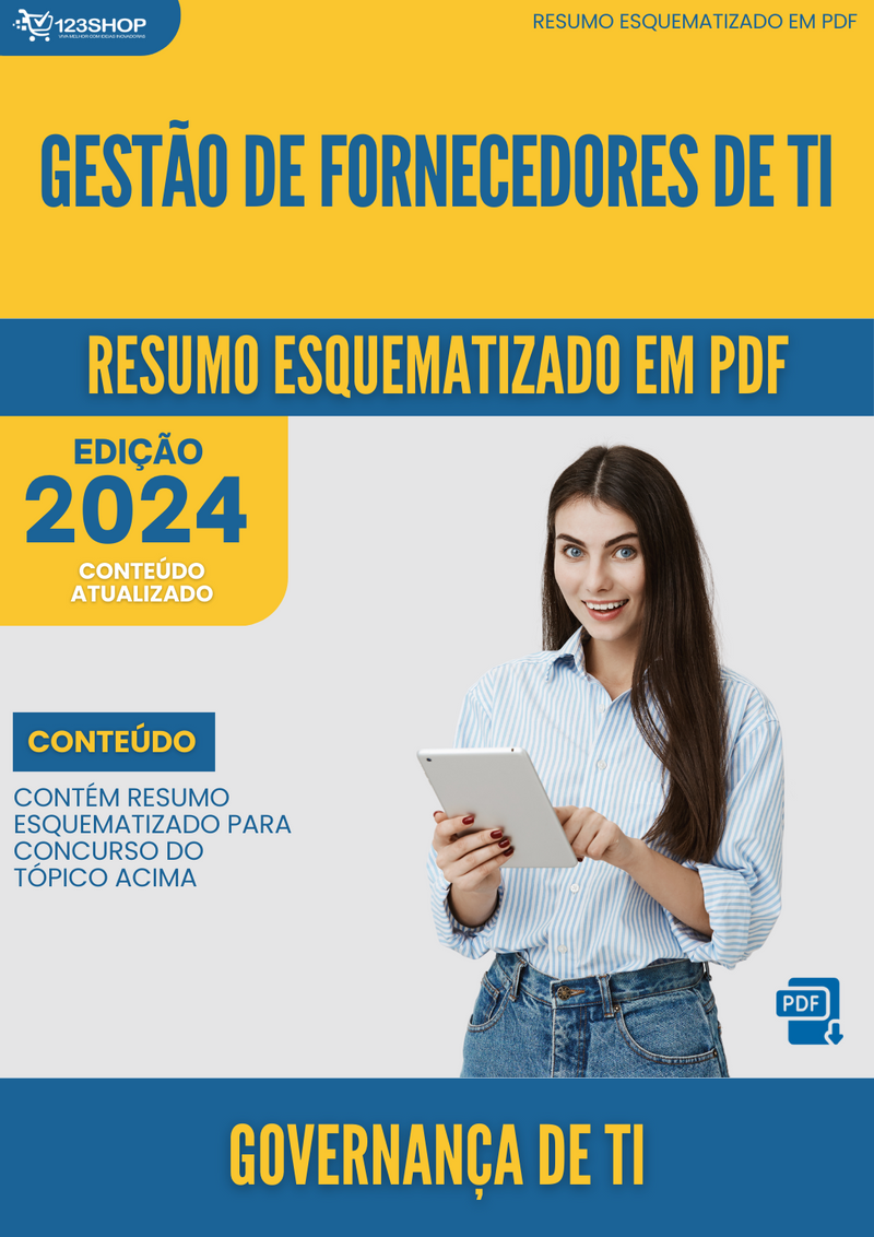 Resumo Esquematizado de Governança De Ti Sobre Gestão De Fornecedores De Ti para Concursos | loja123shop