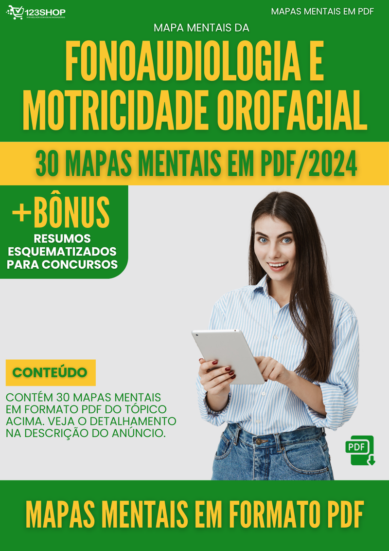 Mapas Mentais de Fonoaudiologia E Motricidade Orofacial | loja123shop