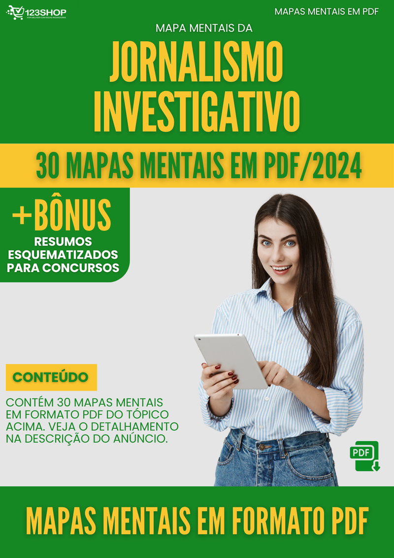 Mapas Mentais de Jornalismo Investigativo | loja123shop