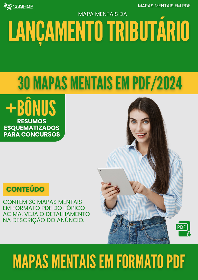 Mapas Mentais de Lançamento Tributário | loja123shop