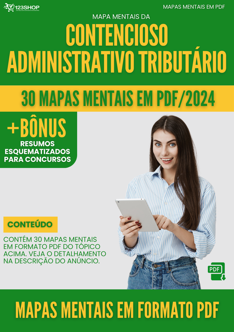 Mapas Mentais de Contencioso Administrativo Tributário | loja123shop