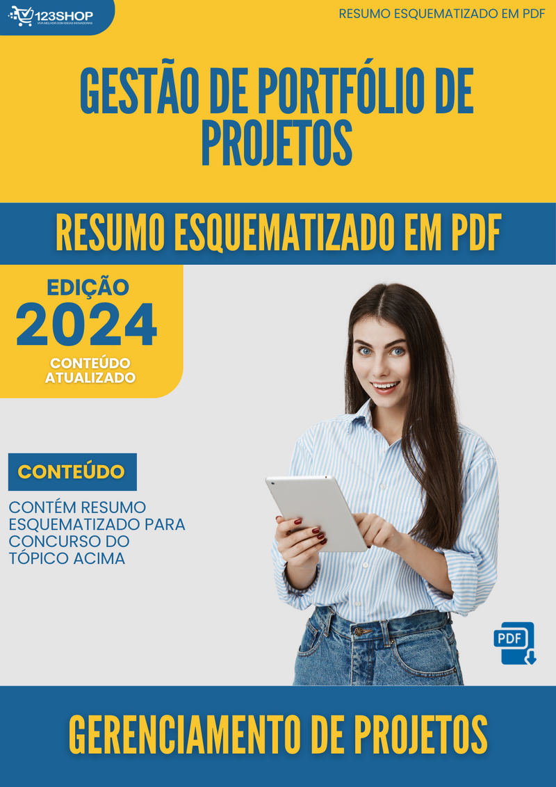 Resumo Esquematizado de Gerenciamento De Projetos Sobre Gestão De Portfólio De Projetos para Concursos | loja123shop