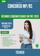 Resumos Esquematizados para Concurso Tecnico Mp Rs 2025 - Conteúdo de Acordo com Edital