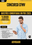 1000 Questões Comentadas para Concurso Advogado Cfmv 2025 - 1000 Questões