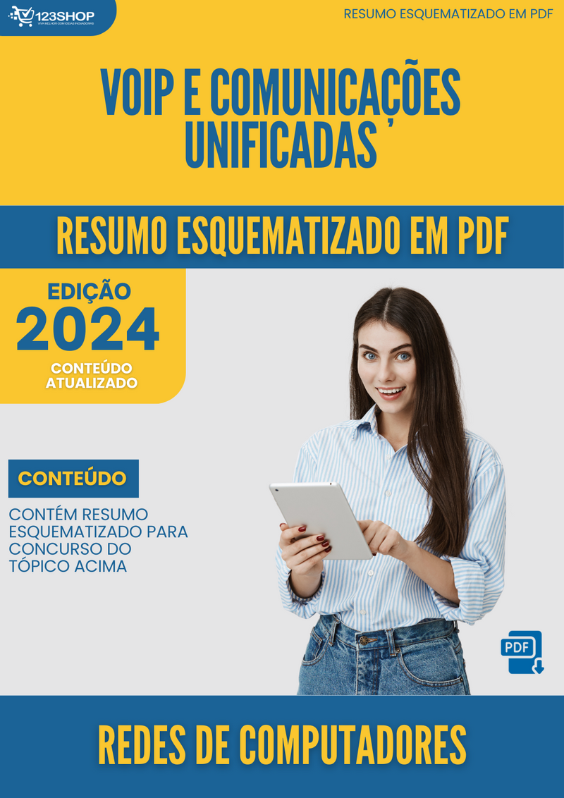 Resumo Esquematizado de Redes De Computadores Sobre Voip E Comunicações Unificadas para Concursos | loja123shop