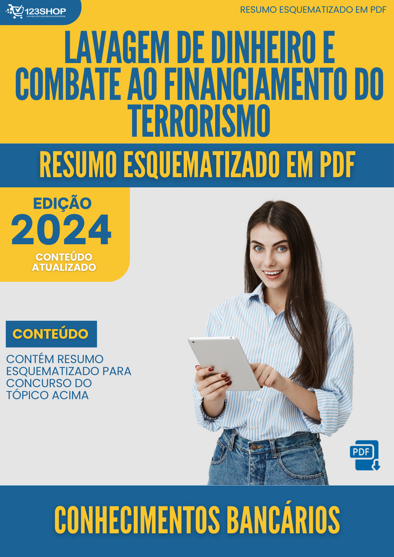 Resumo Esquematizado de Conhecimentos Bancários Sobre Lavagem De Dinheiro E Combate Ao Financiamento Do Terrorismo para Concursos | loja123shop