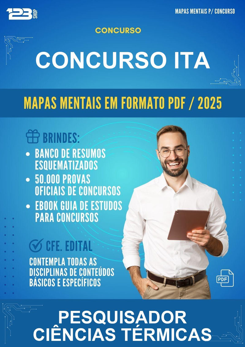 Mapas Mentais para o Concurso Ita para Pesquisador Ciências Térmicas