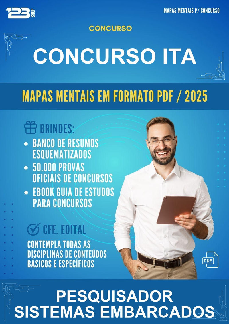 Mapas Mentais para o Concurso Ita para Pesquisador Sistemas Embarcados