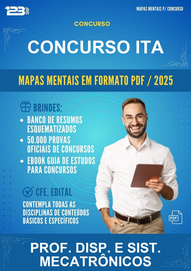 Mapas Mentais para o Concurso Ita para Prof. Disp. E Sist. Mecatrônicos