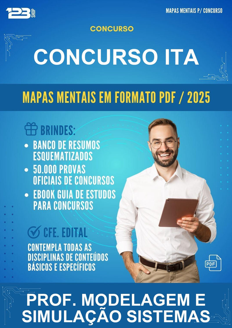 Mapas Mentais para o Concurso Ita para Prof. Modelagem E Simulação Sistemas