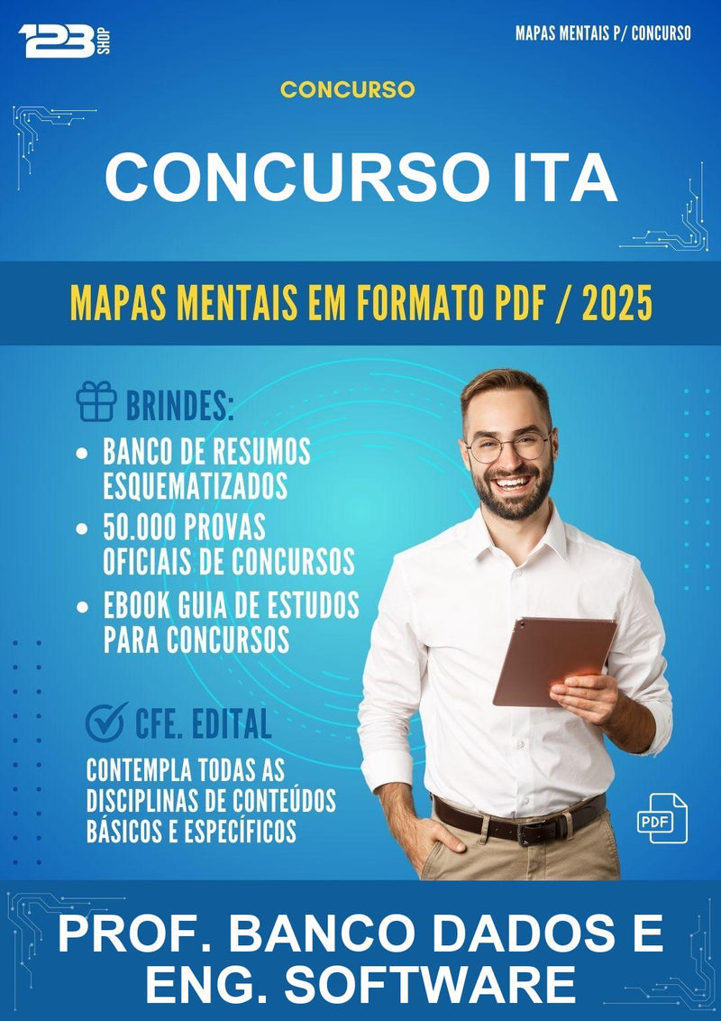 Mapas Mentais para o Concurso Ita para Prof. Banco Dados E Eng. Software