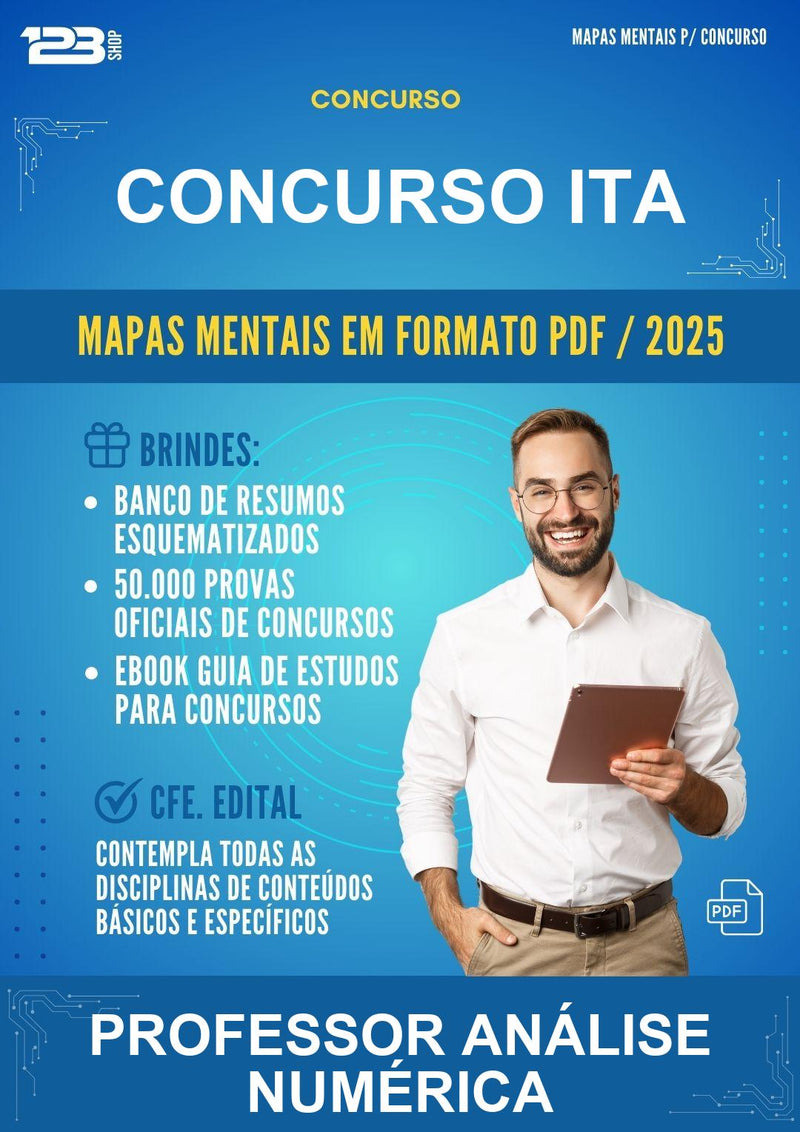 Mapas Mentais para o Concurso Ita para Professor Análise Numérica