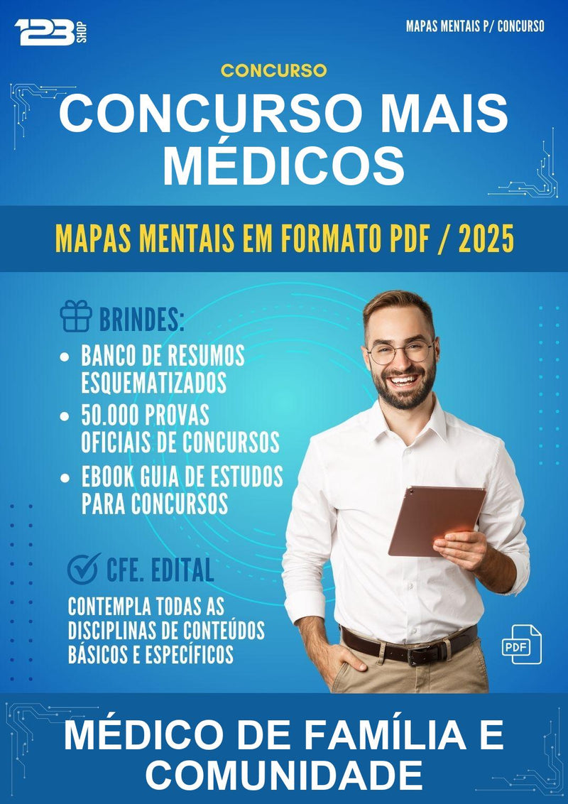 Mapas Mentais para o Concurso Mais Médicos para Médico de Família E Comunidade