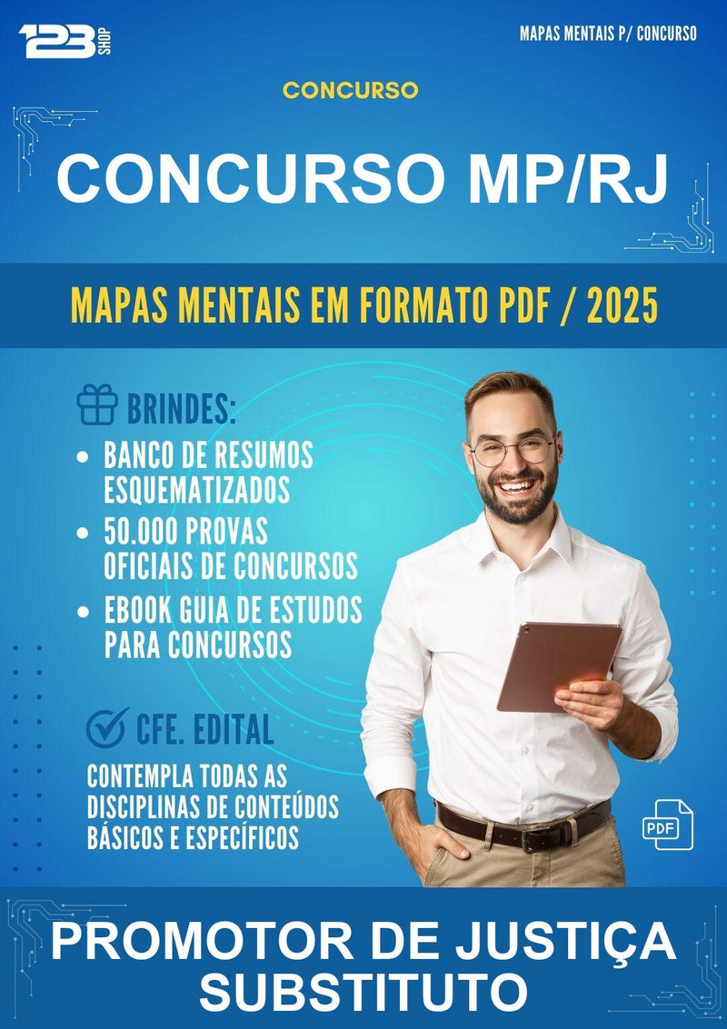 Mapas Mentais para o Concurso Mp/RJ para Promotor de Justiça Substituto