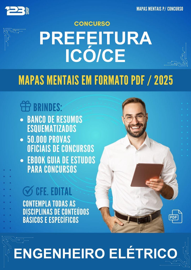 Mapas Mentais para o Concurso Prefeitura Icó/CE para Engenheiro Elétrico