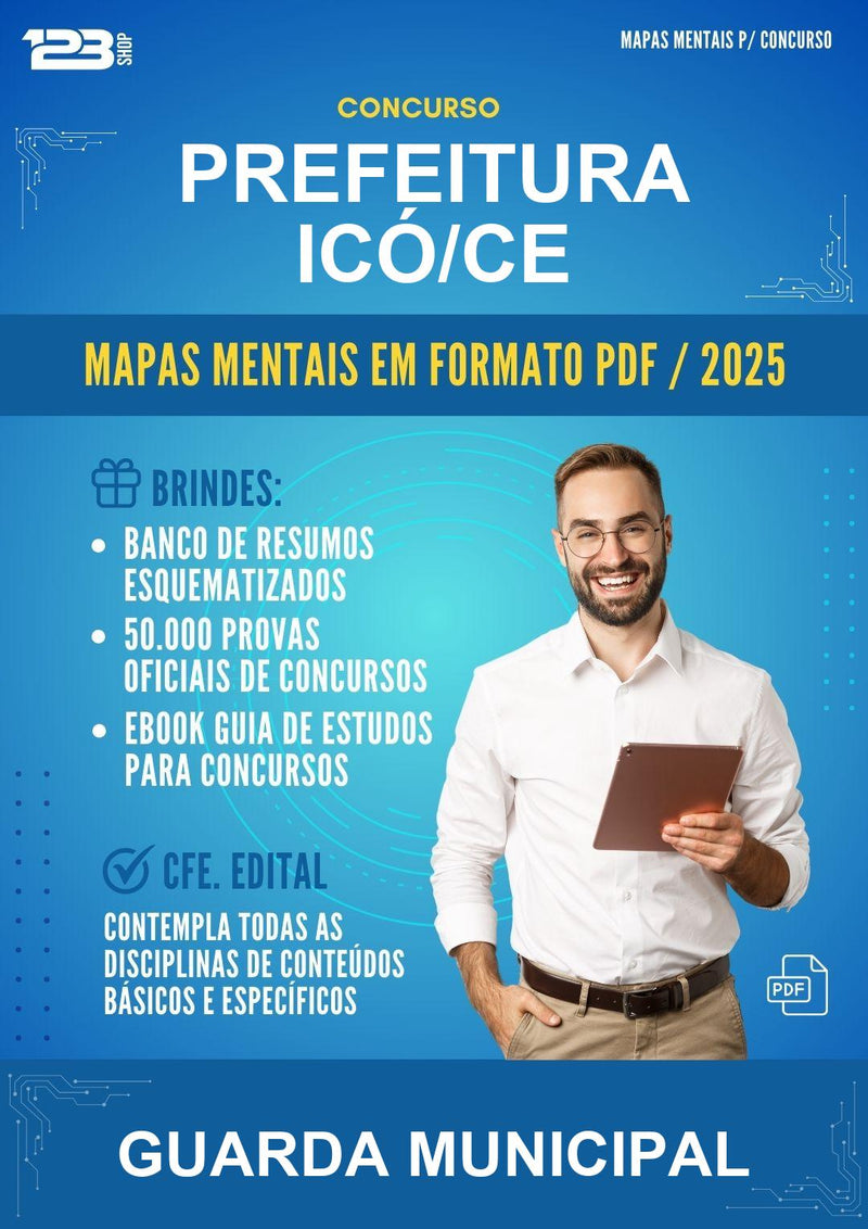 Mapas Mentais para o Concurso Prefeitura Icó/CE para Guarda Municipal