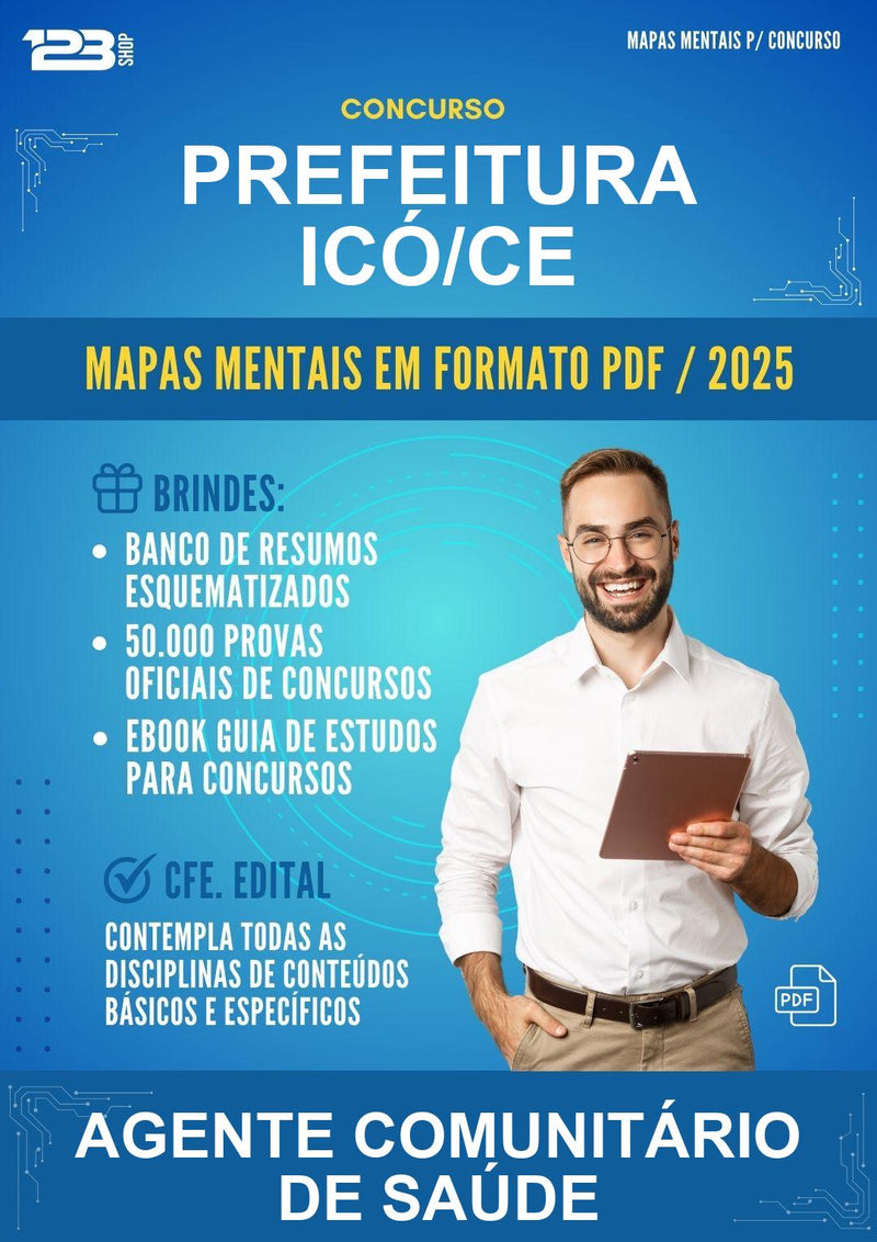 Mapas Mentais para o Concurso Prefeitura Icó/CE para Agente Comunitário de Saúde