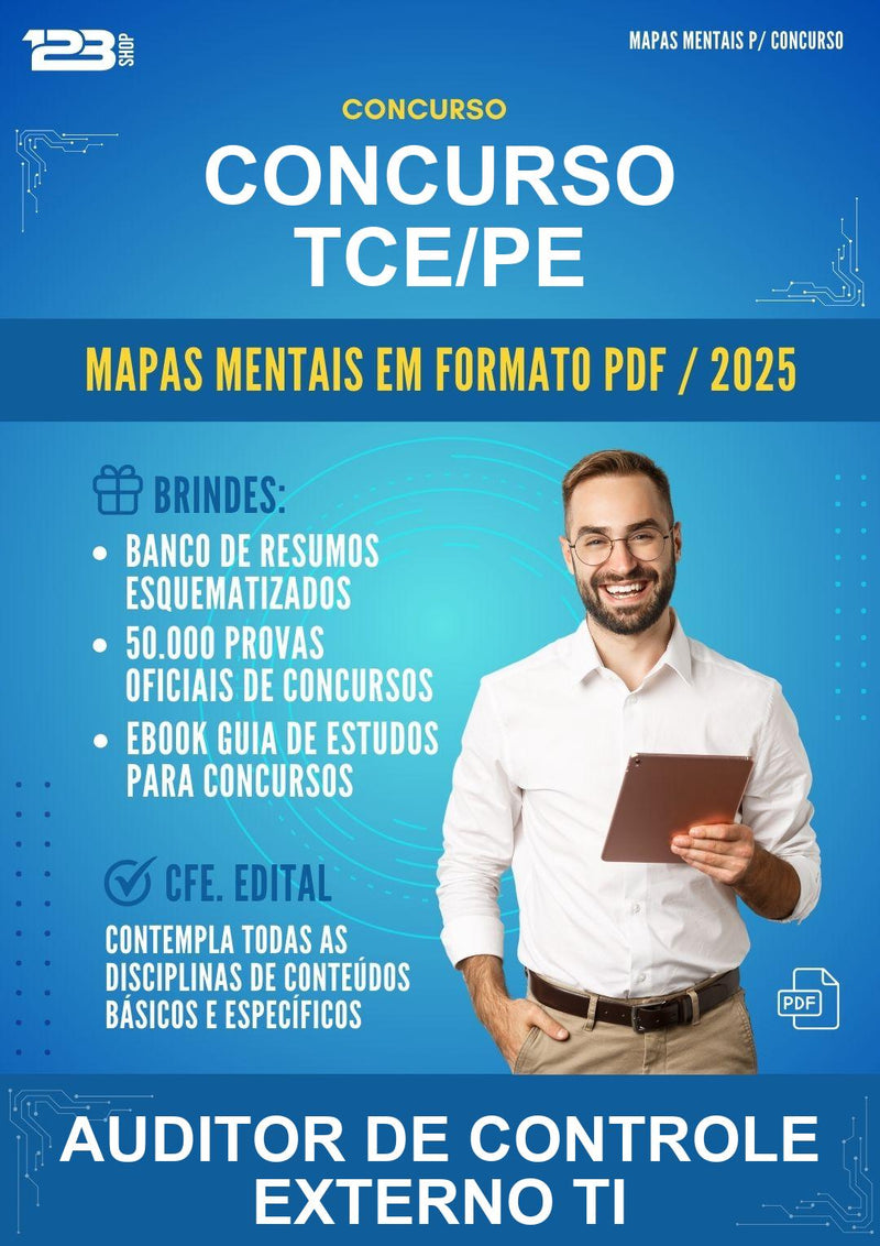 Mapas Mentais para o Concurso Tce/PE para Auditor de Controle Externo Ti