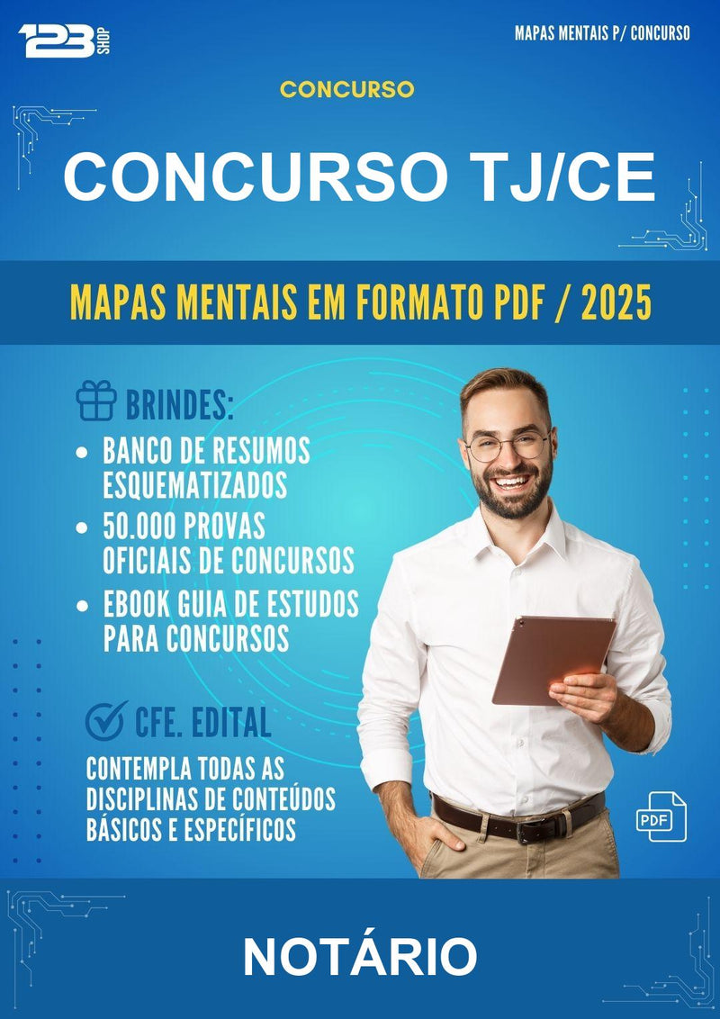 Mapas Mentais para o Concurso Tj/CE para Notário