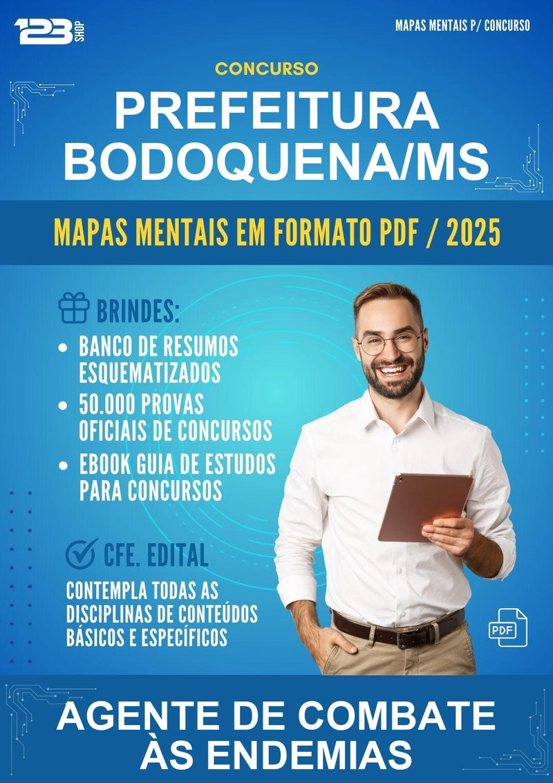 Mapas Mentais para o Concurso Prefeitura Bodoquena/MS para Agente de Combate Às Endemias