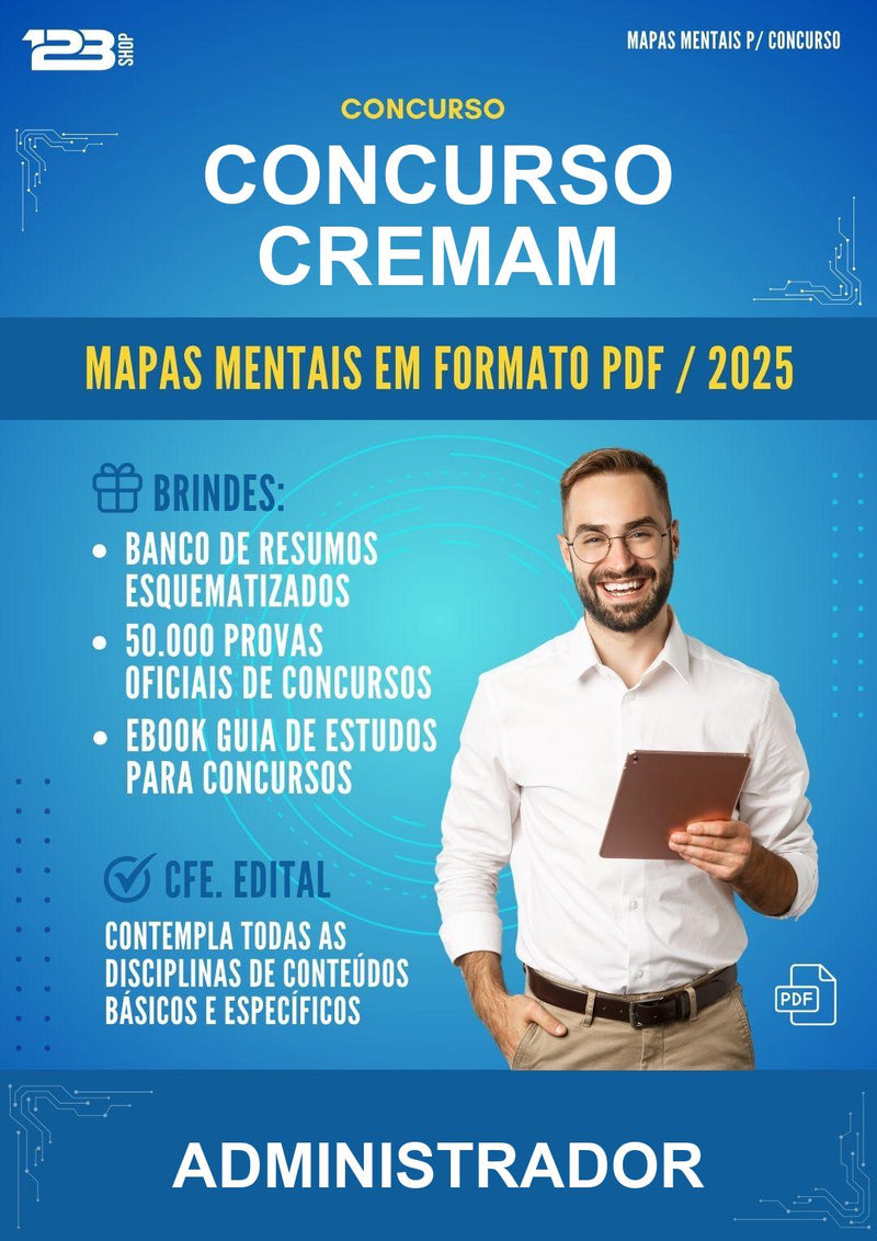 Mapas Mentais para o Concurso Cremam para Administrador