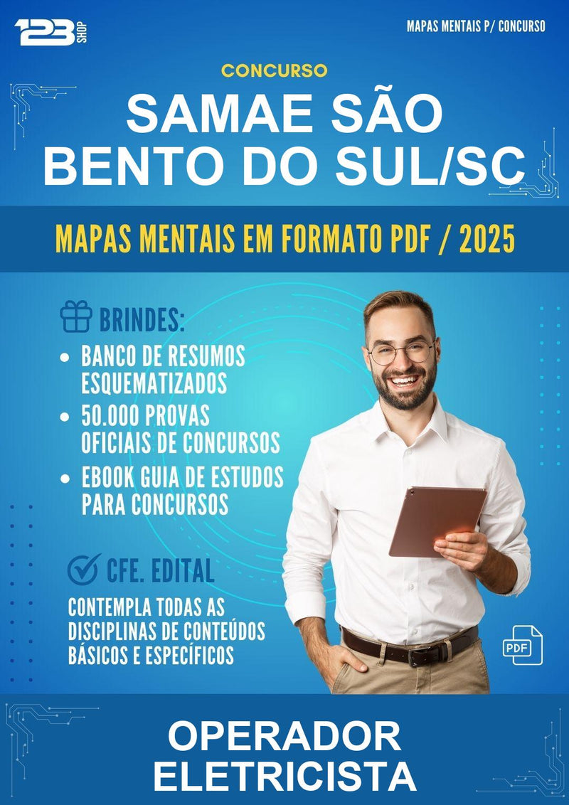 Mapas Mentais para o Concurso Samae São Bento do Sul/SC para Operador Eletricista