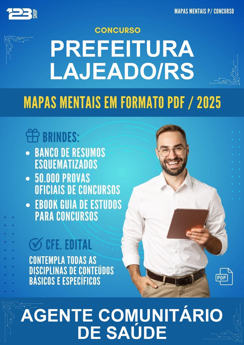 Mapas Mentais para o Concurso Prefeitura Lajeado/RS para Agente Comunitário de Saúde