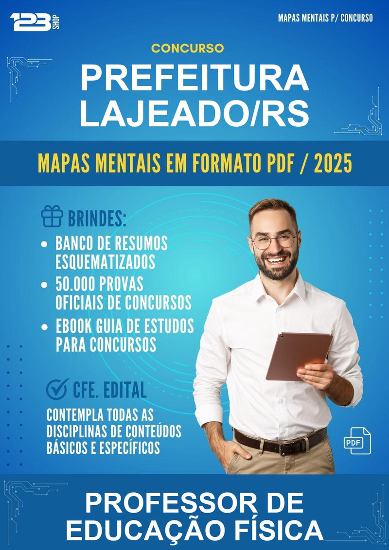 Mapas Mentais para o Concurso Prefeitura Lajeado/RS para Professor de Educação Física