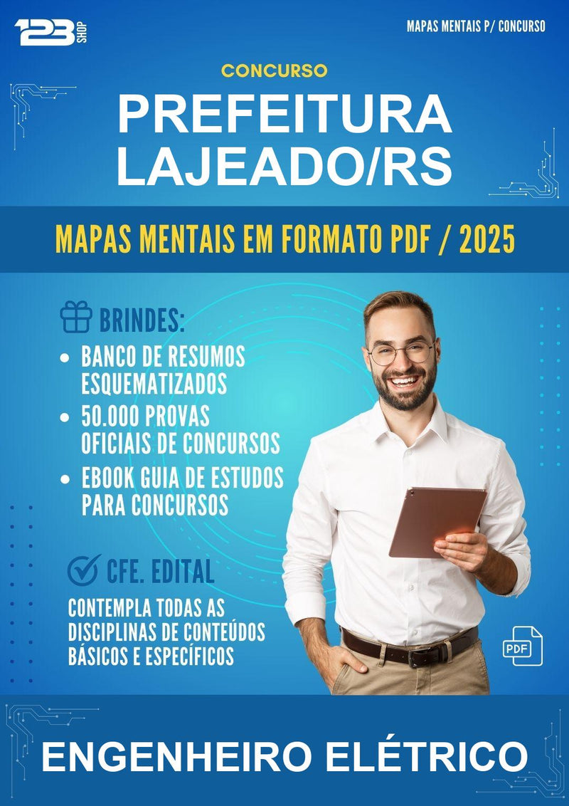 Mapas Mentais para o Concurso Prefeitura Lajeado/RS para Engenheiro Elétrico