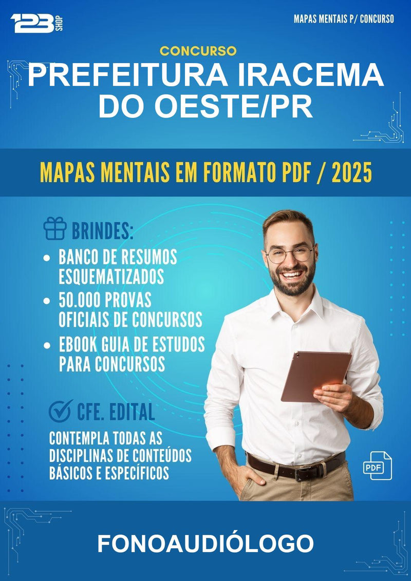 Mapas Mentais para o Concurso Prefeitura Iracema do Oeste/PR para Fonoaudiólogo