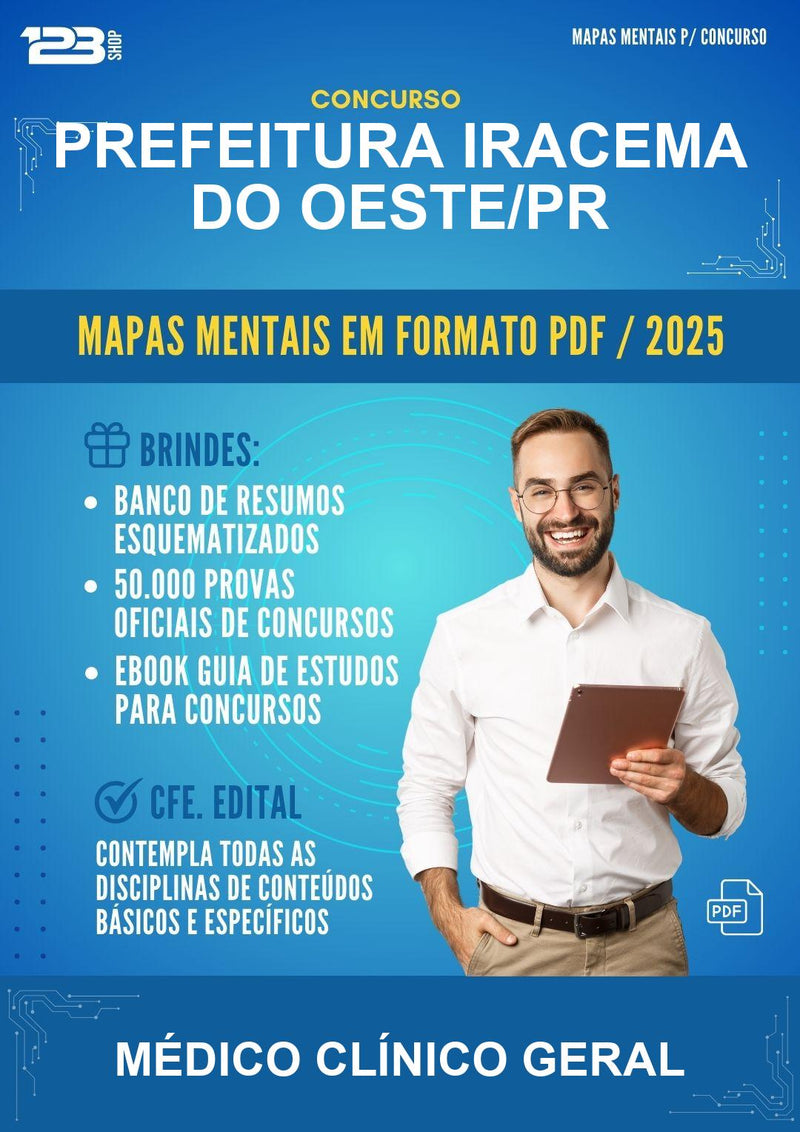 Mapas Mentais para o Concurso Prefeitura Iracema do Oeste/PR para Médico Clínico Geral
