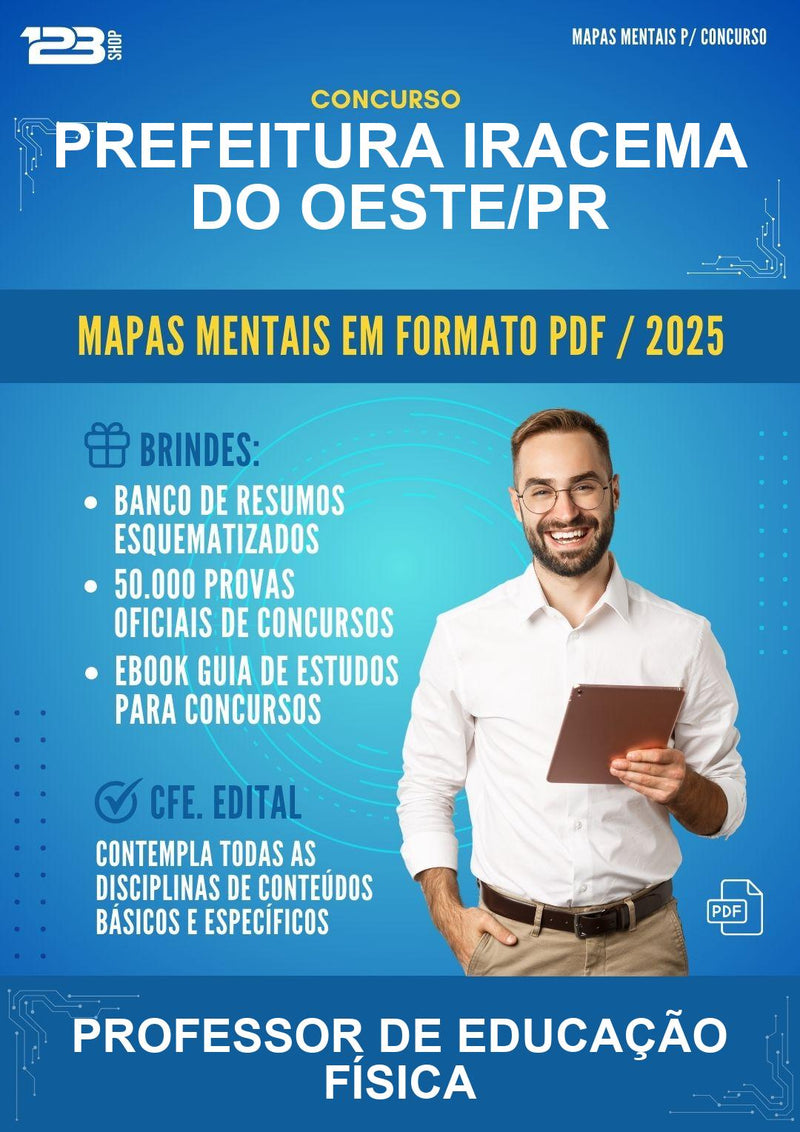 Mapas Mentais para o Concurso Prefeitura Iracema do Oeste/PR para Professor de Educação Física