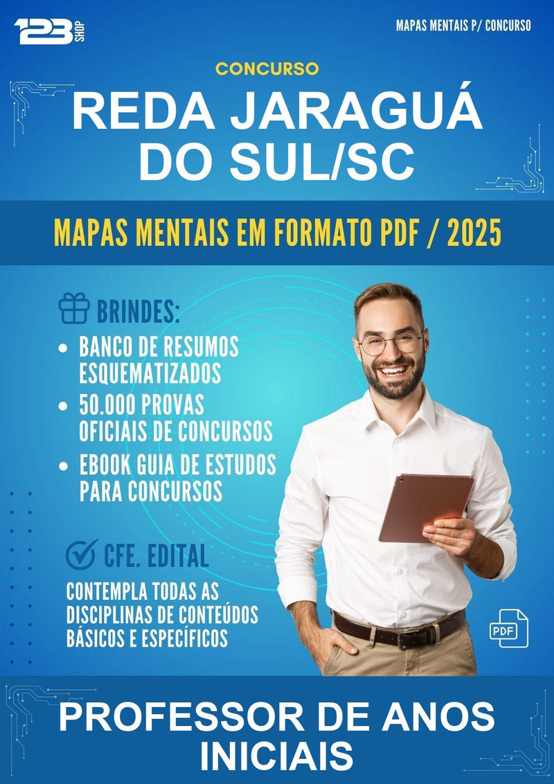 Mapas Mentais para o Concurso Reda Jaraguá do Sul/SC para Professor de Anos Iniciais