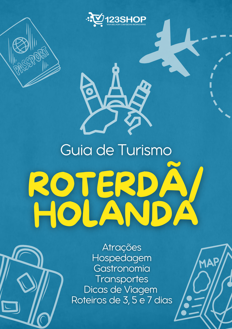 Guia de Turismo de Roterdã/Holanda | loja123shop