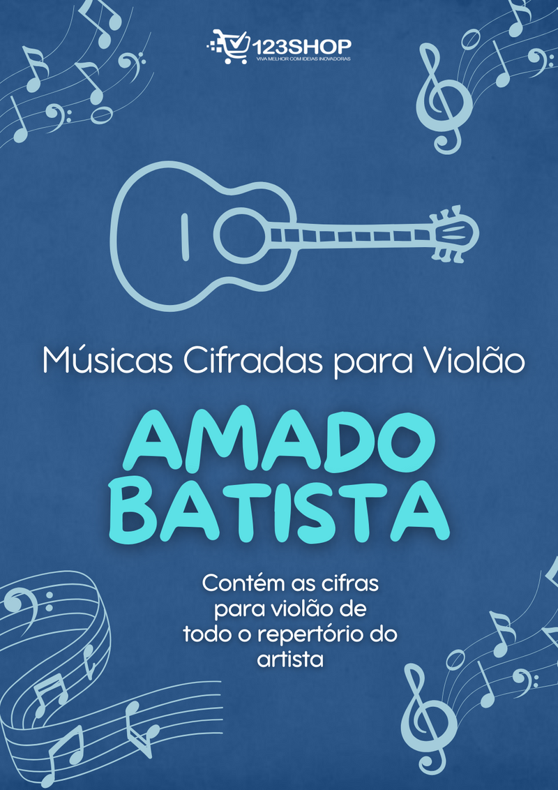 Ebook de Cifras para Violão de Amado Batista | loja123shop