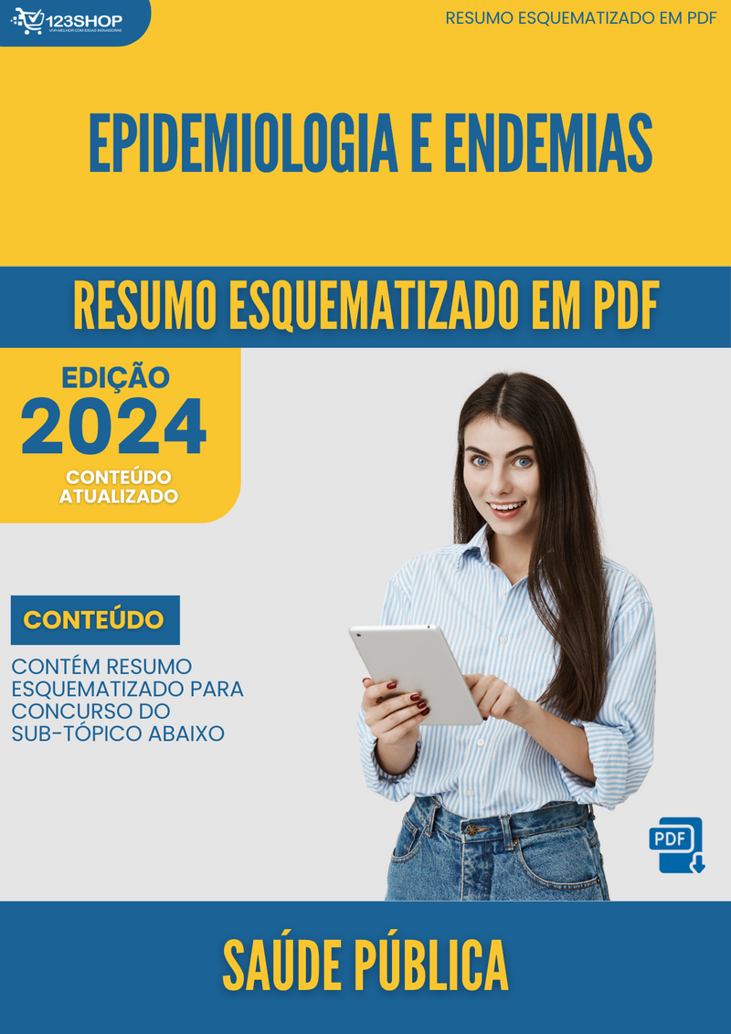Resumo Esquematizado de Saúde Pública Sobre Epidemiologia E Endemias para Concursos | loja123shop