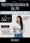 Flashcards para Concurso Mecanico da Prefeitura Bocaiuva Do Sul Pr 2024 - 1.000 Flashcards de Acordo com Edital