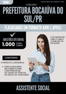 Flashcards para Concurso Assistente Social da Prefeitura Bocaiuva Do Sul Pr 2024 - 1.000 Flashcards de Acordo com Edital