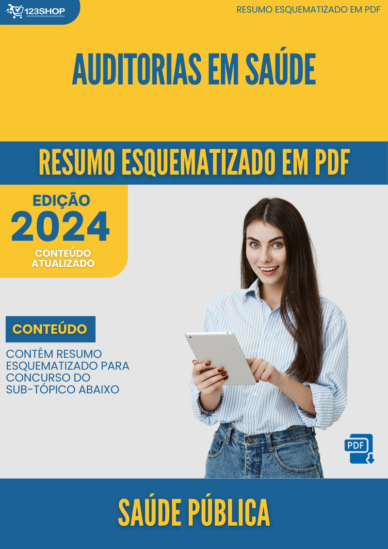 Resumo Esquematizado de Saúde Pública Sobre Auditorias Em Saúde para Concursos | loja123shop