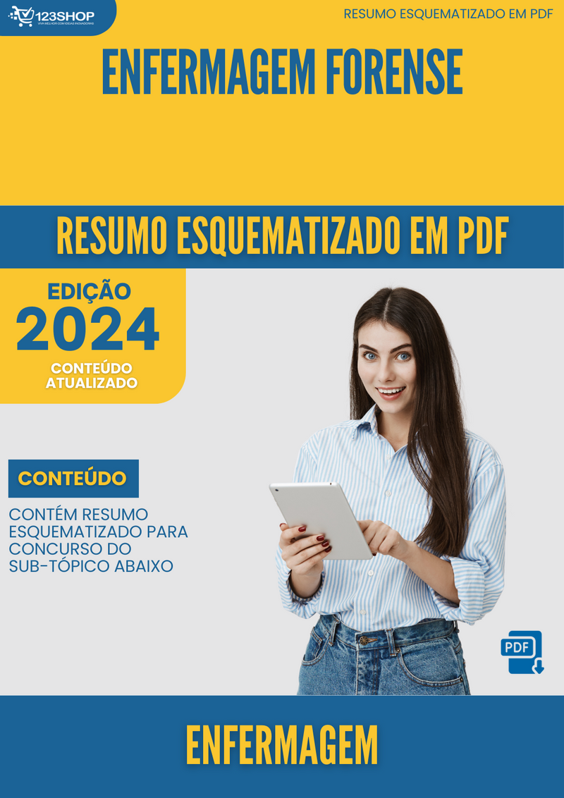 Resumo Esquematizado de Enfermagem Sobre Enfermagem Forense para Concursos | loja123shop