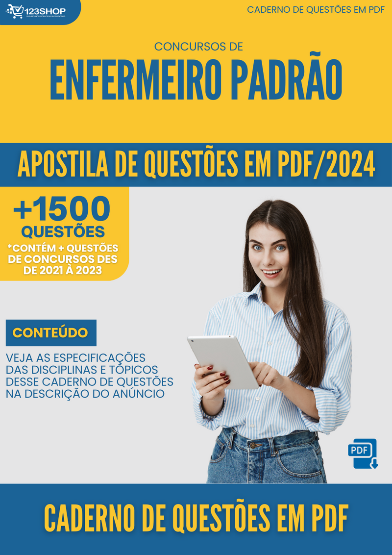 Caderno de Questões de Concursos de Enfermeiro Padrão | loja123shop