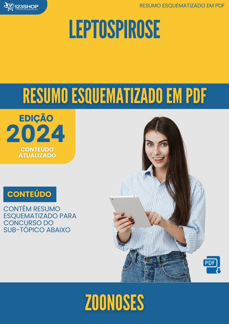 Resumo Esquematizado de Zoonoses Sobre Leptospirose para Concursos | loja123shop