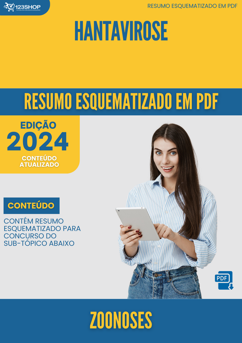 Resumo Esquematizado de Zoonoses Sobre Hantavirose para Concursos | loja123shop