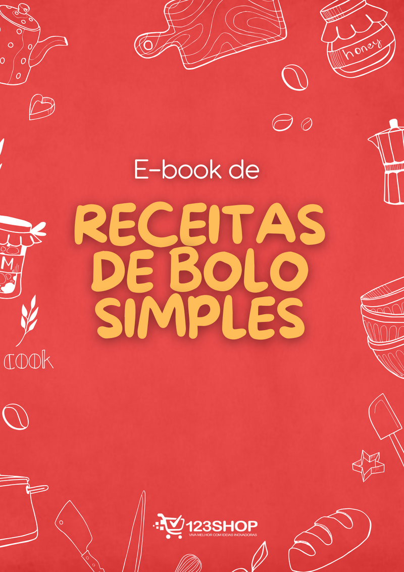 Ebook de Receitas De Bolo Simples | loja123shop