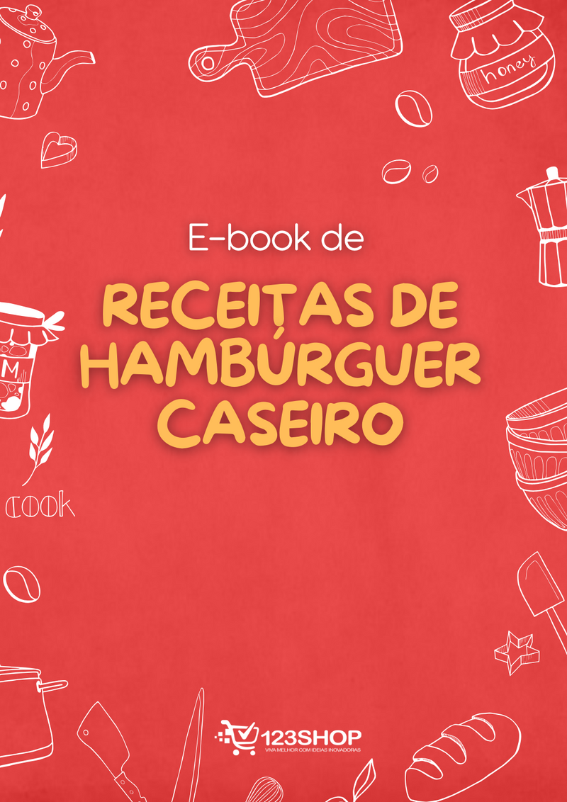 Ebook de Receitas De Hambúrguer Caseiro | loja123shop